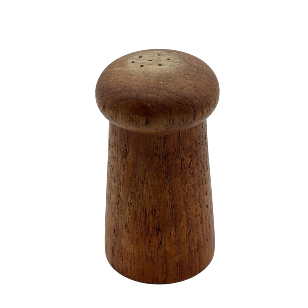 Vintage MCM Teak Wood Salt & Pepper Shaker Danish Midcentury Modern - 1 Shaker